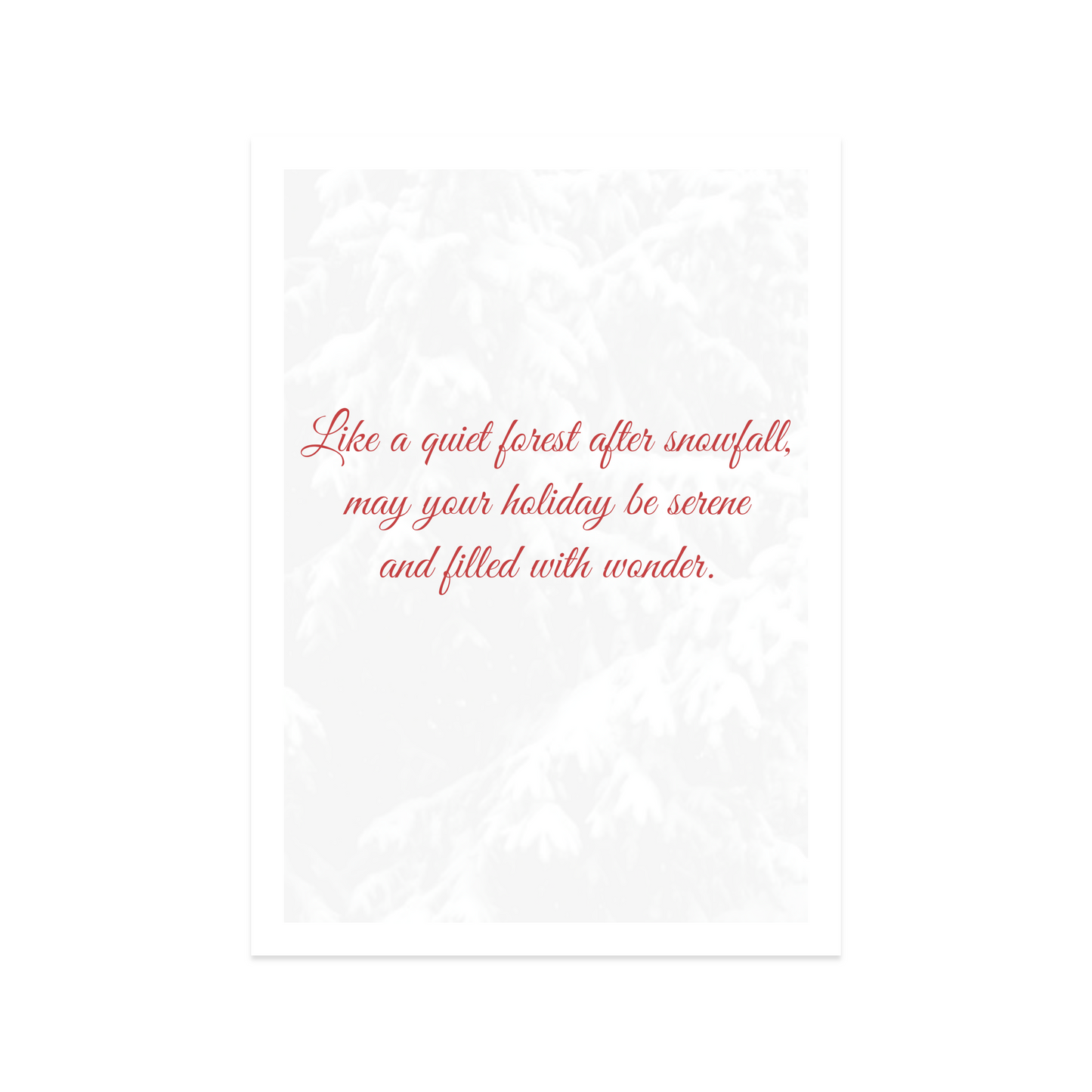 After Snowfall - Holiday Greeting Card - 12 Card Pack