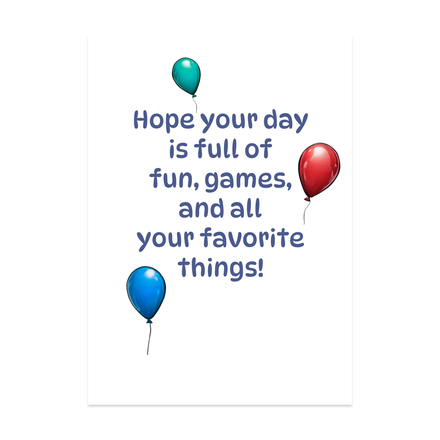 Birthday Card - Fun Party