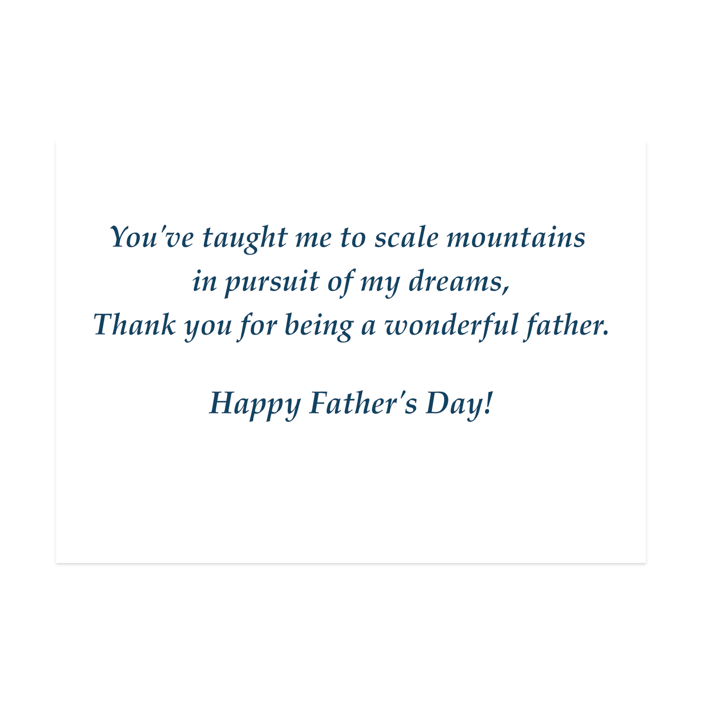 Father's Day Card - To My Dad
