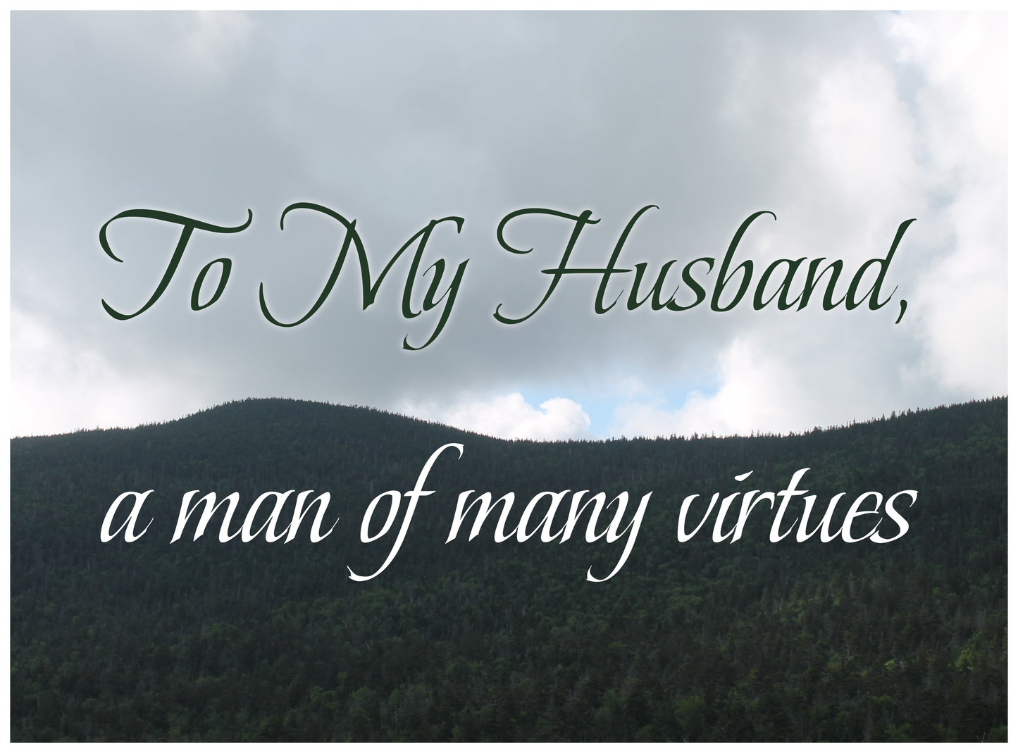 To My Husband - Father's Day Card