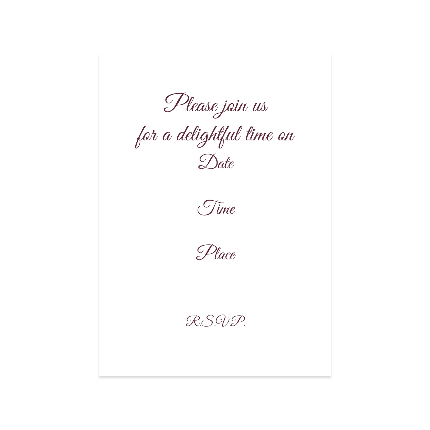 Tea Invitation Card - Let's Share A Cup - 5 Card Pack
