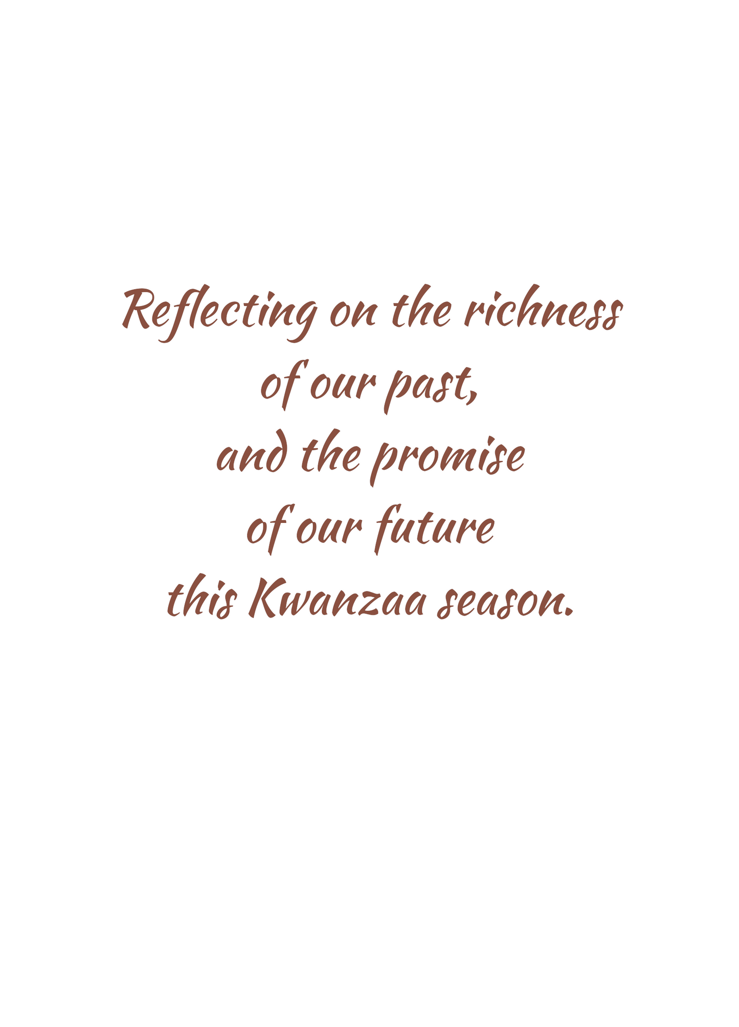 Kwanzaa Cards - African Beads - 10 Card Pack