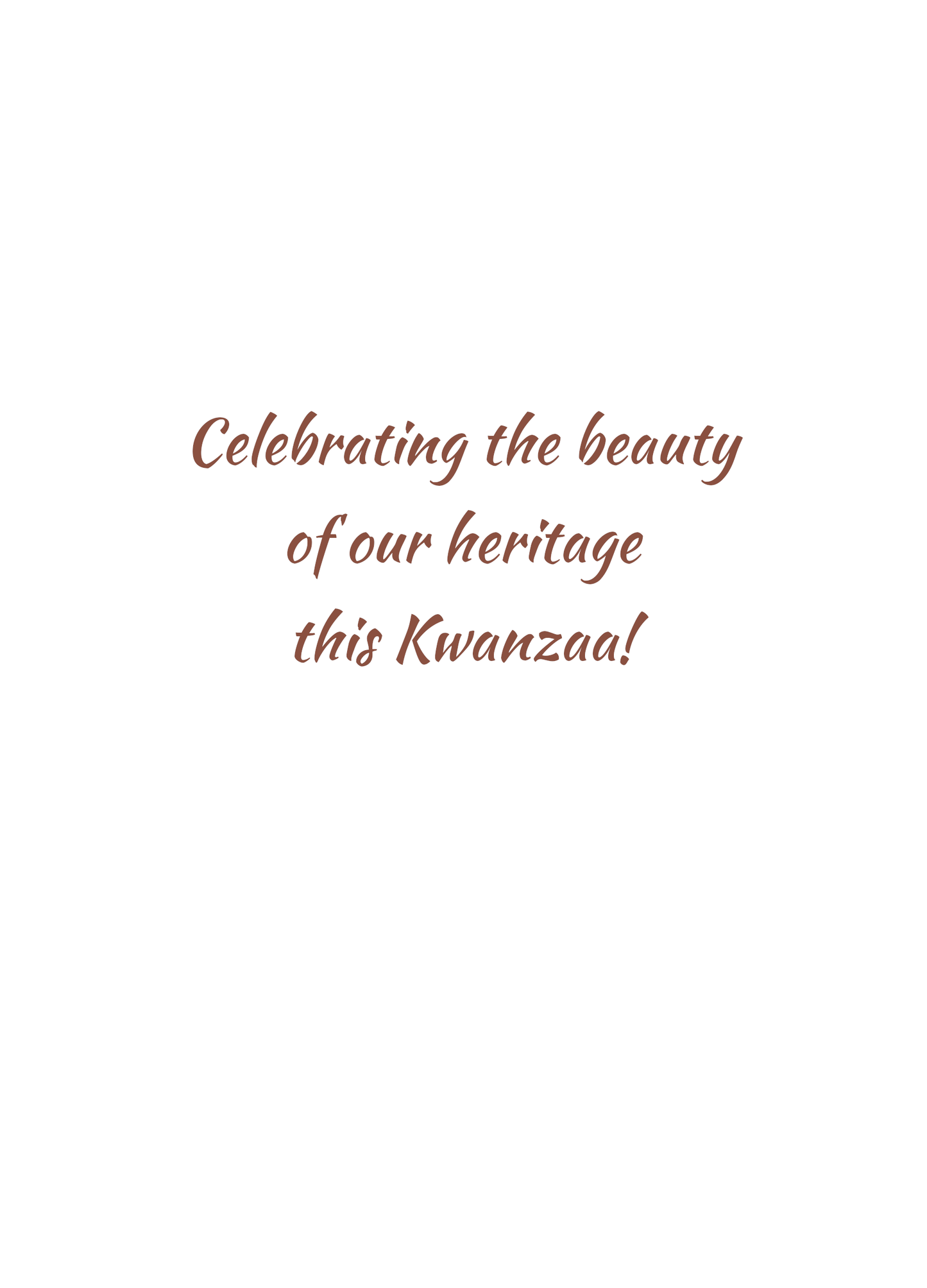 Season's Greetings: Kwanzaa Cards - Celebration - 10 Card Pack