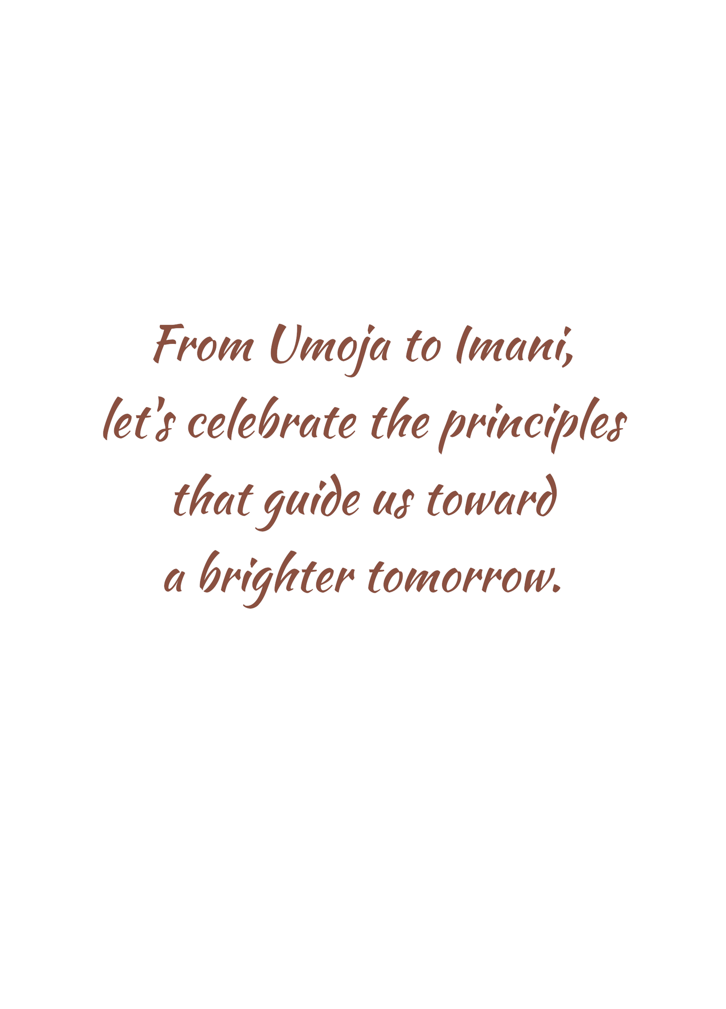 Season's Greetings: Kwanzaa Cards - A Brighter Tomorrow - 10 Card Pack