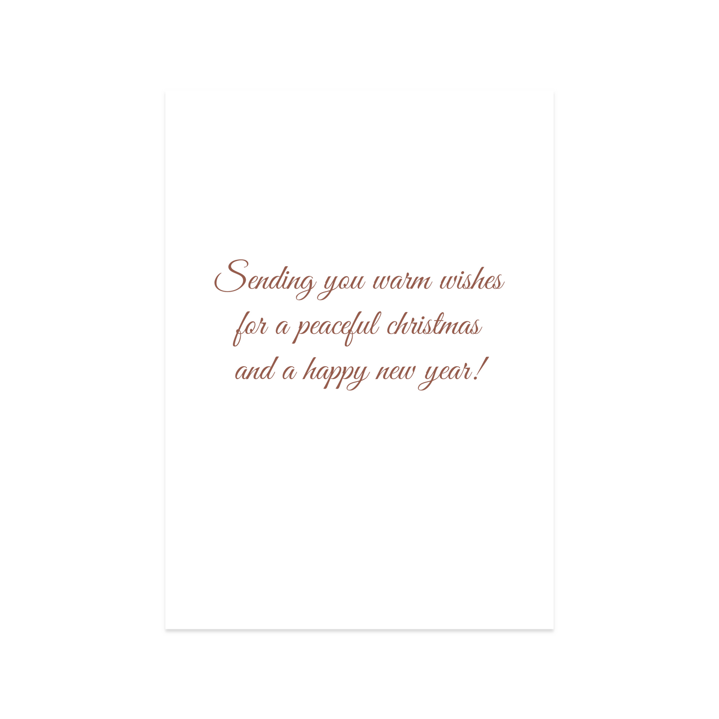 Peace - Holiday Greeting Card - 12 Card Pack