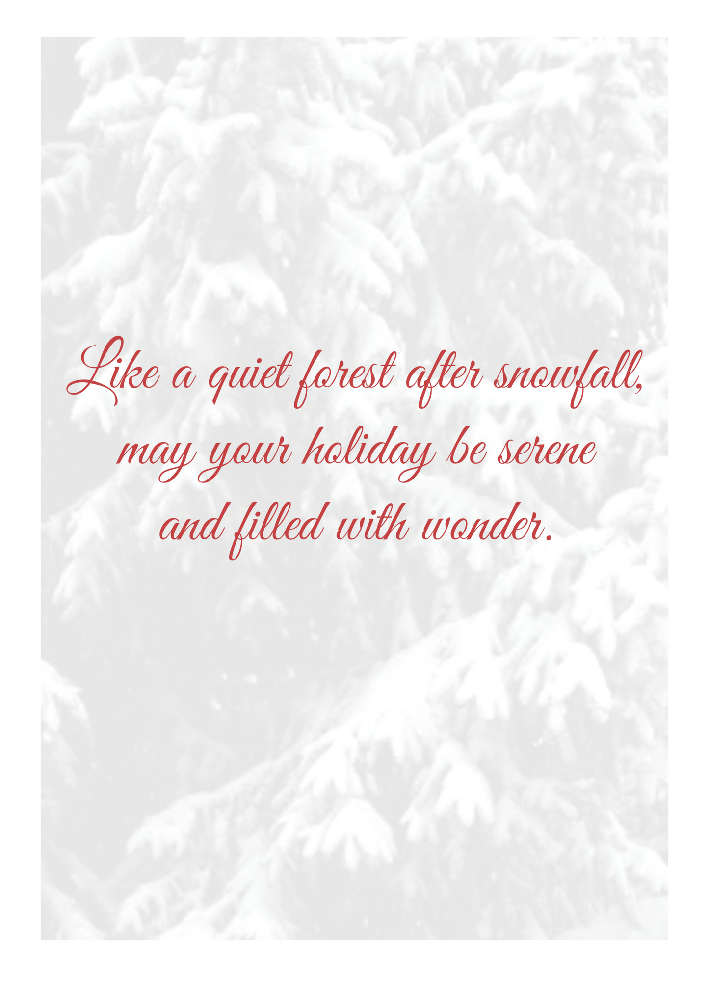 After Snowfall - Holiday Greeting Card - 12 Card Pack | for Loved Ones, Friends, Someone Special