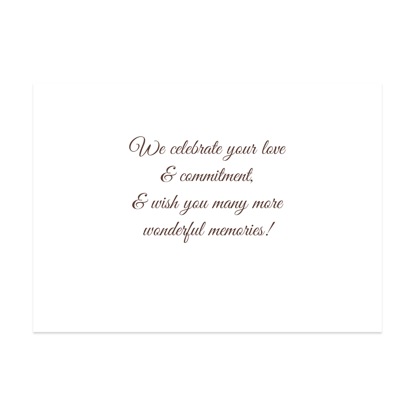 Anniversary Card - Love & Commitment