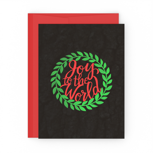 Joy To The World - Holiday Greeting Card - 10 Card Pack