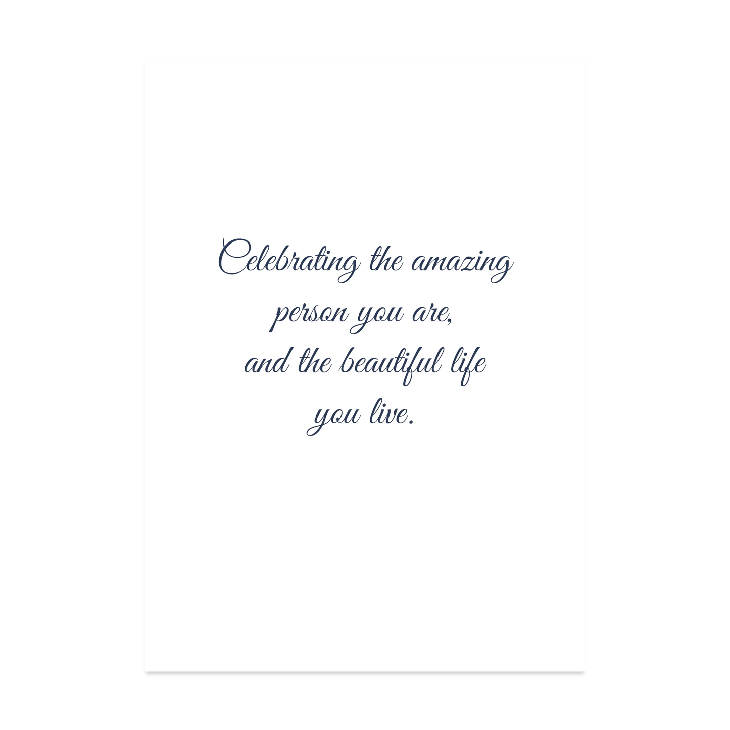 Happy Birthday Card - Beautiful Life | for Aunt, Uncle, Mother, Father, Friend, Grandmother, Grandfather, Senior