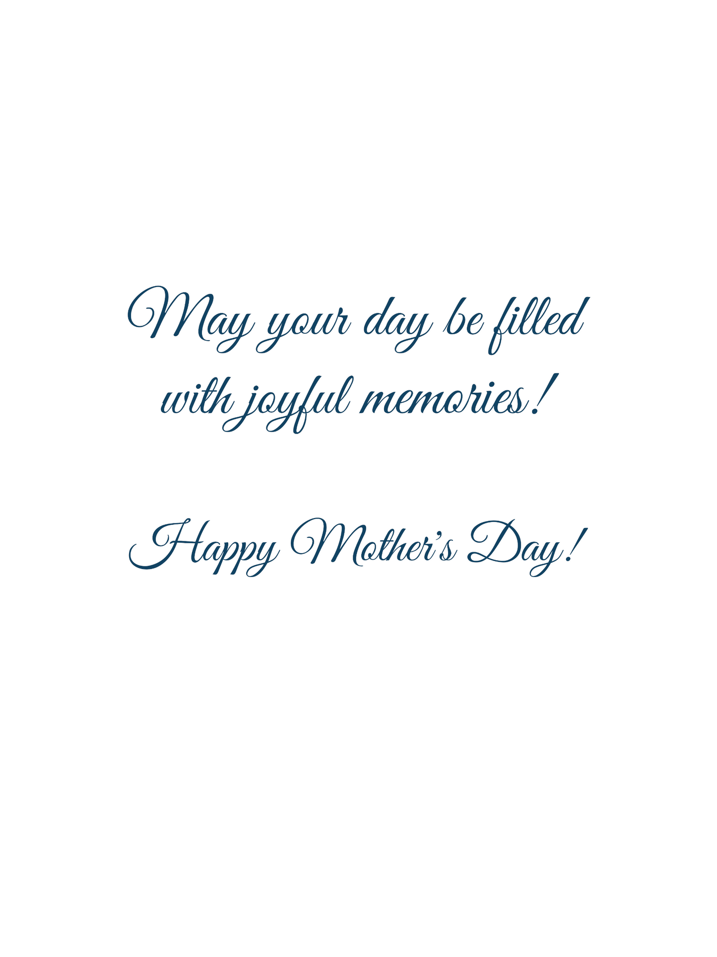 Blue Flower - Mother's Day Card