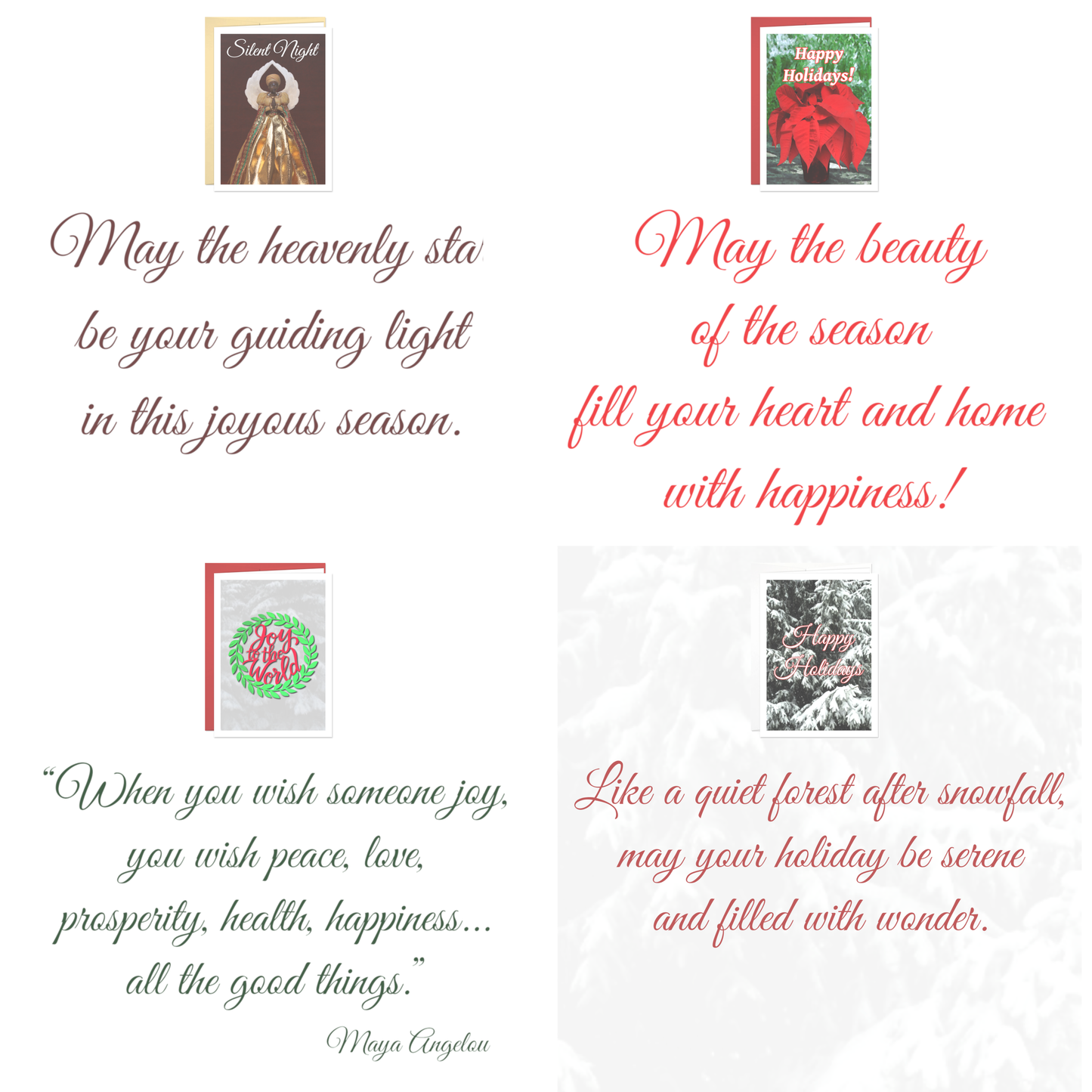Holiday Cards Variety Pack - 12 Card Pack