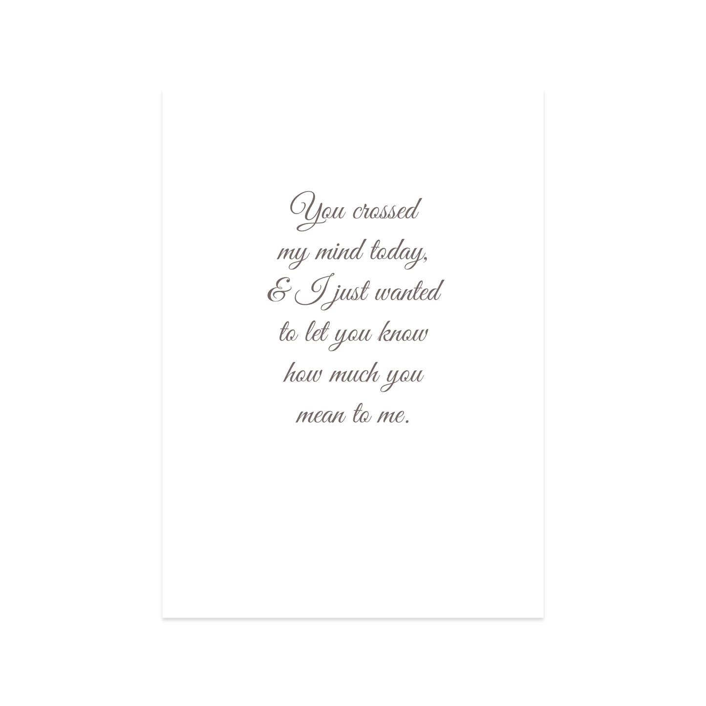 Thinking Of You Card - Thoughts of You