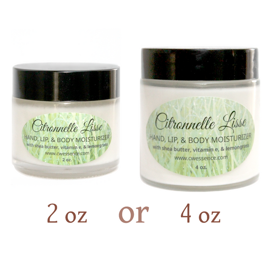 Citronelle Lisse - Body Moisturizer Cream - 2 or 4 oz jar