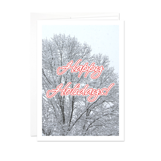 Filled with Happiness - Holiday Greeting Card - 12 Card Pack | for Mother, Father, Aunt, Uncle, Grandmother, Grandfather, Friend