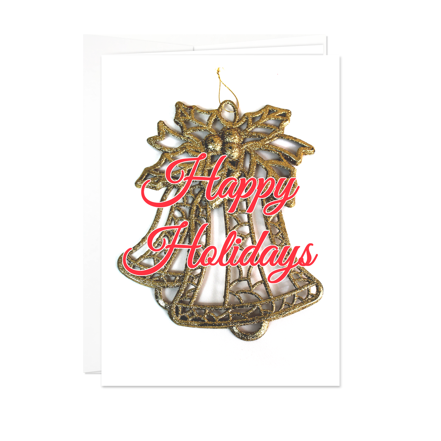 Golden Bells - Holiday Greeting Card - 12 Card Pack | for Friend, Family Member, Someone Special