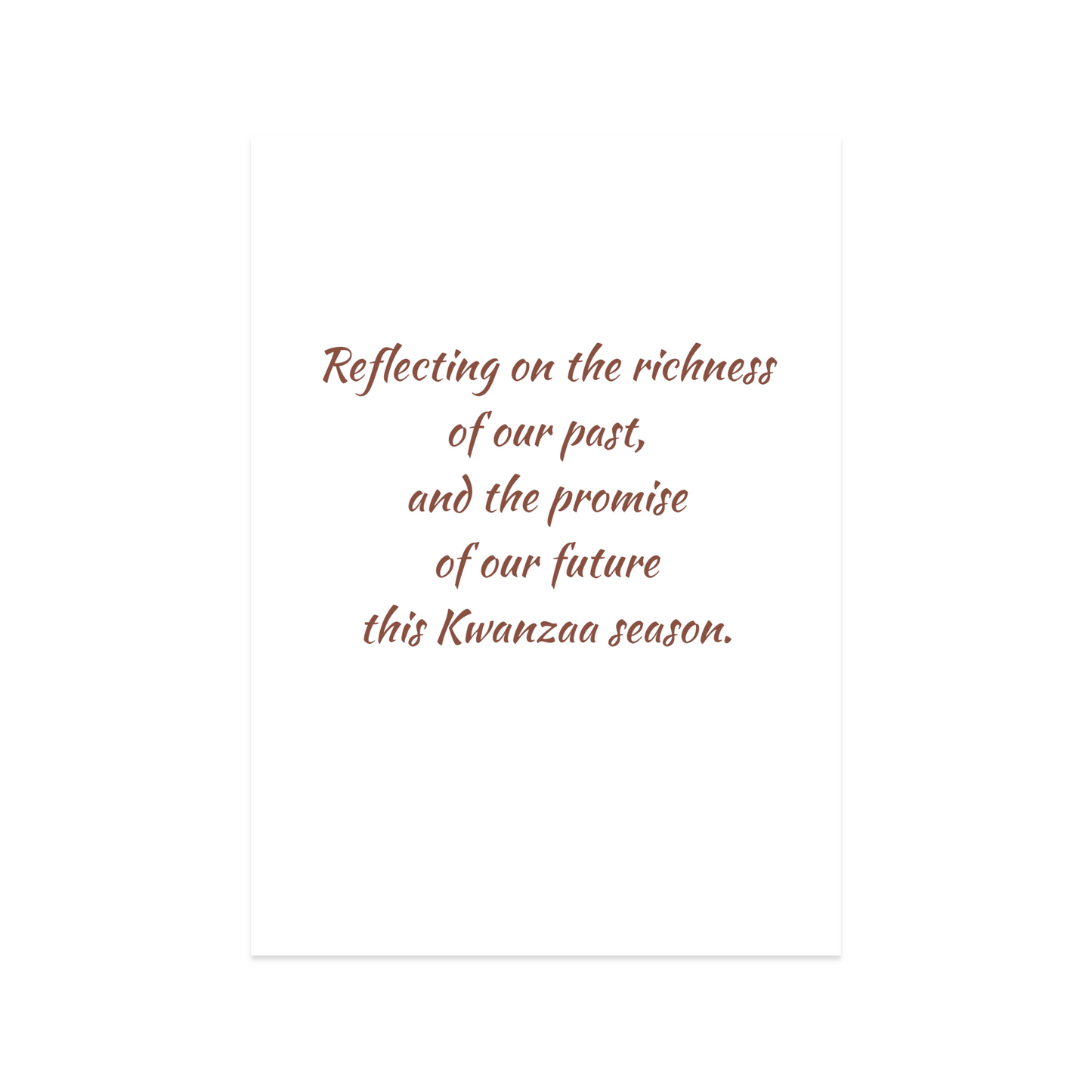 Kwanzaa Cards - African Beads - 12 Card Pack