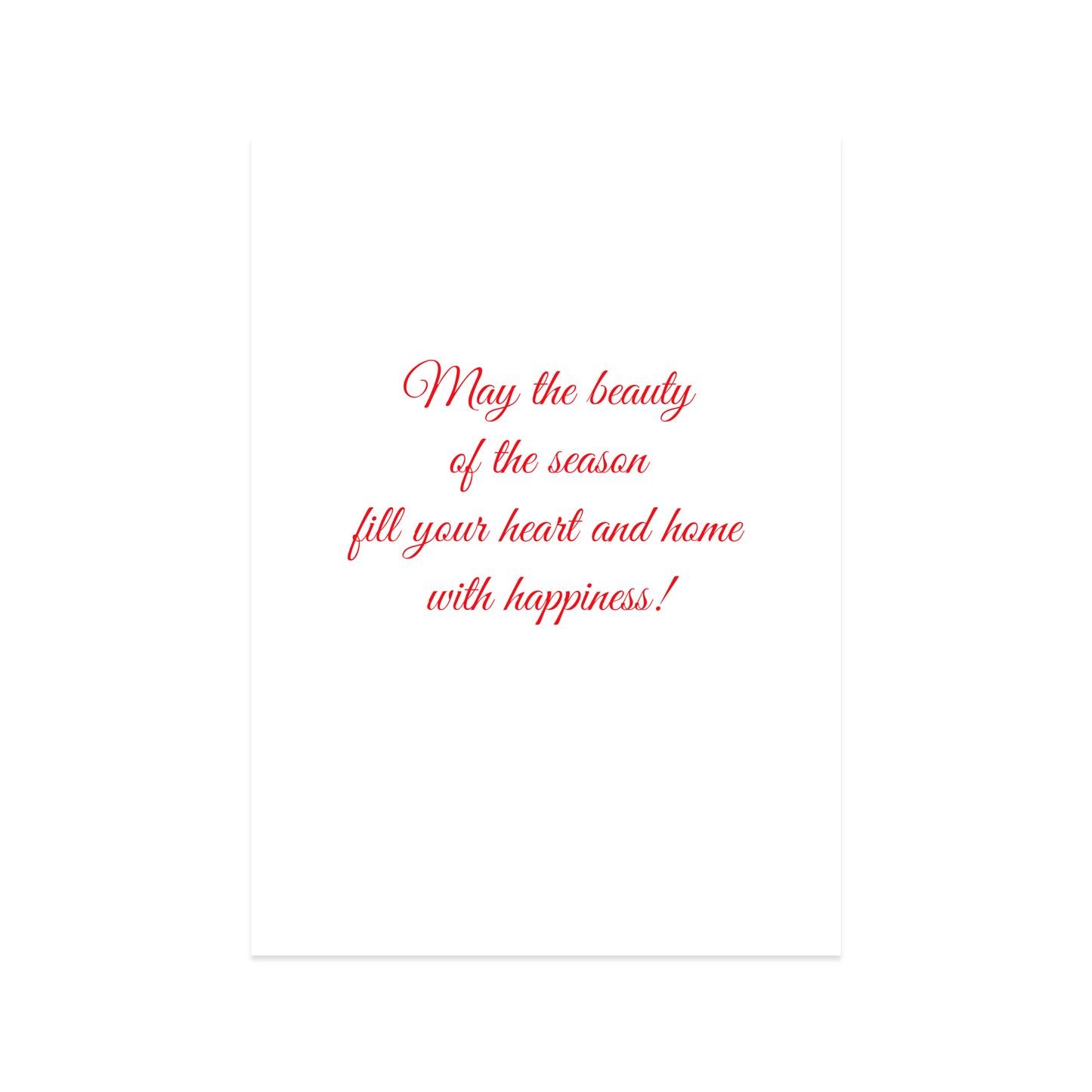 Happy Holidays - Holiday Greeting Card - 12 Card Pack | for Family Members, Loved Ones, Friends, Someone Special, Acquaintances