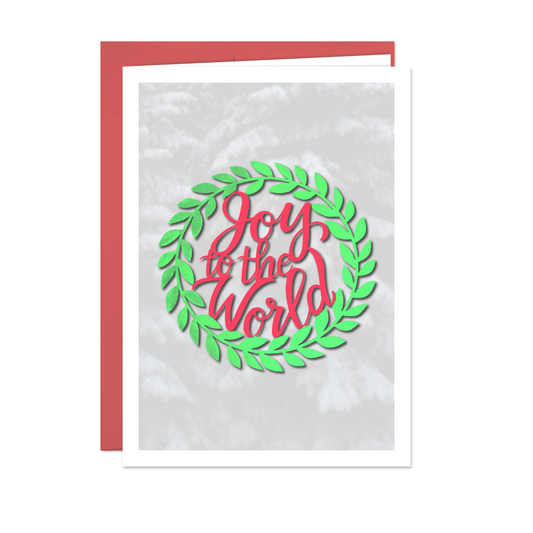 Joy To The World - Holiday Greeting Card - 12 Card Pack