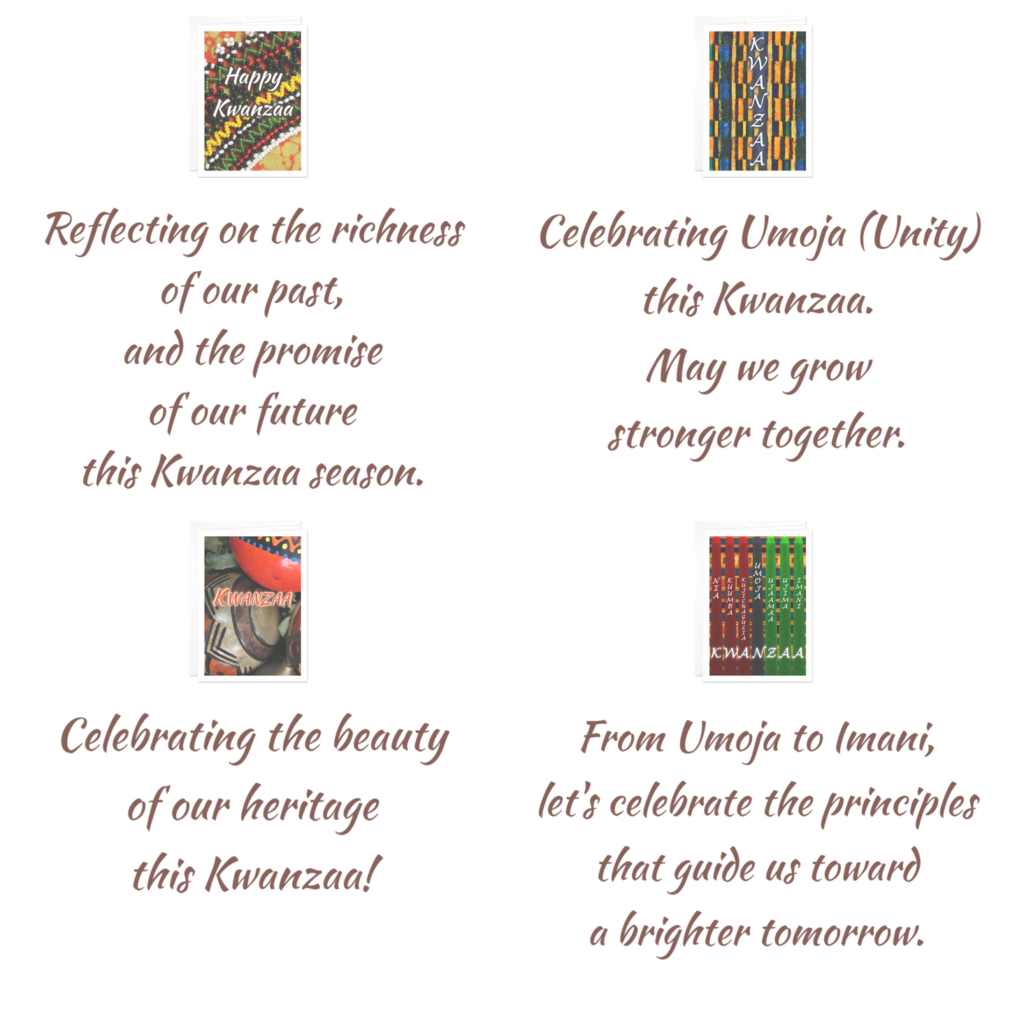 Kwanzaa Cards Variety Pack - 12 Card Pack