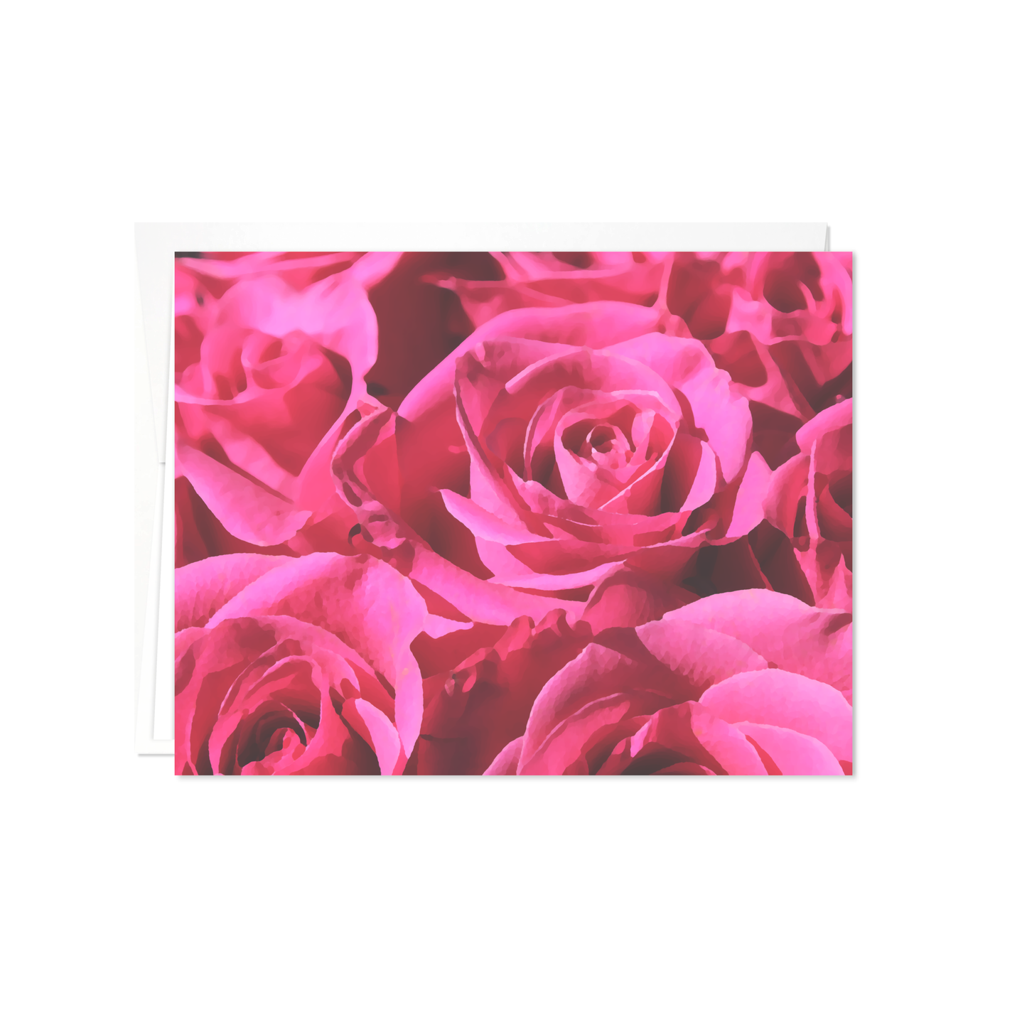 Zephirine Roses Pink - Note Cards - 12 card pack
