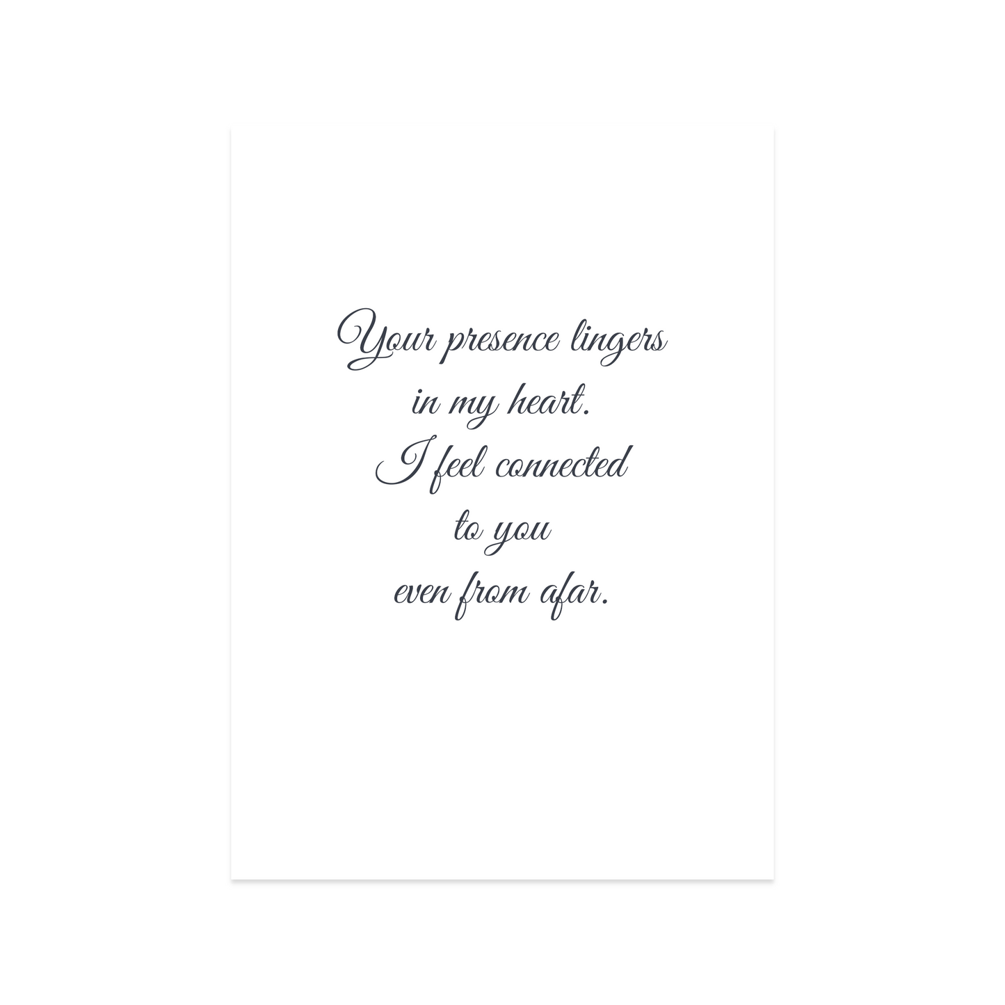 Thinking Of You Card - Our Time Together | for Someone Special, A Friend, A Loved One, An Ex
