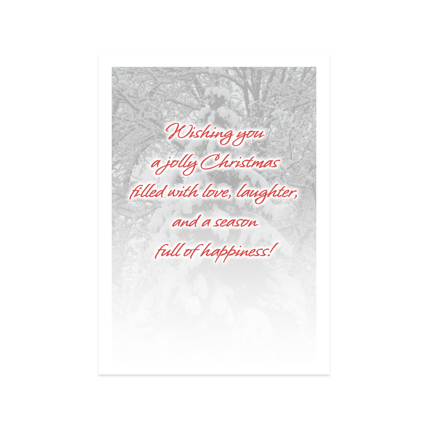 Jolly Christmas - Holiday Greeting Card - 12 Card Pack | for Mother, Father, Child, Aunt, Uncle, Grandmother, Grandfather, Friend