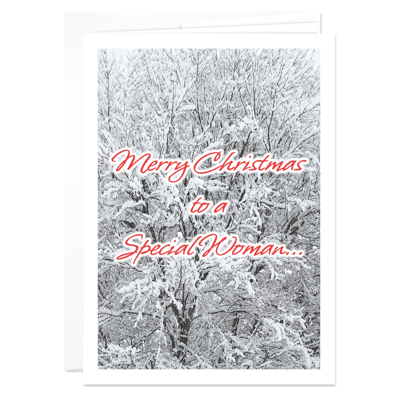 Christmas Holiday Greeting Card - For A Special Woman | for Friend, Aunt, Girl, Woman