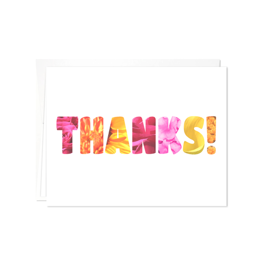 Medley Of Flowers - Thank You Cards - 12 card pack