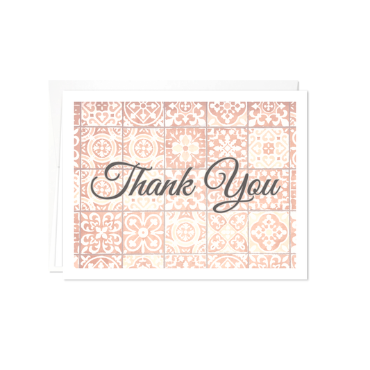 Mediterranean Afternoon - Thank You Cards - 12 card pack