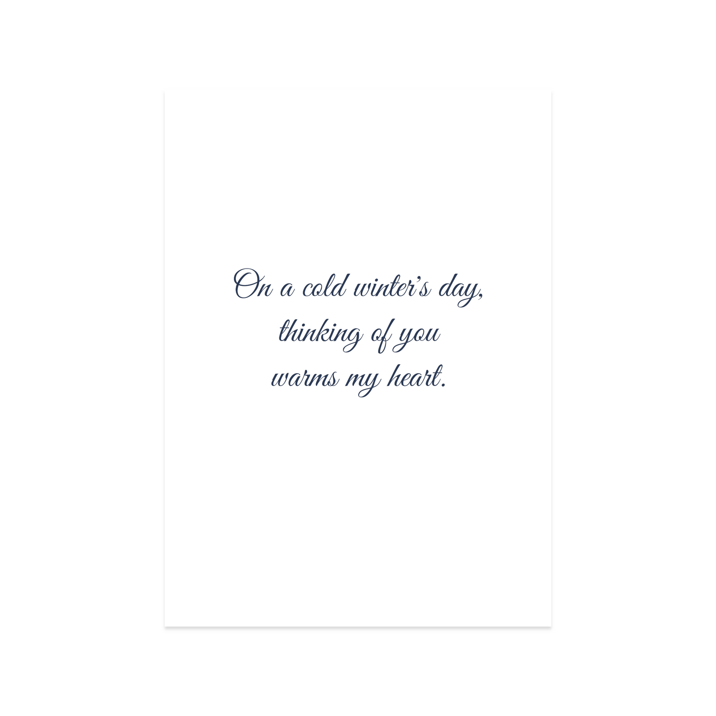 Thinking Of You Card - Warms My Heart | for Someone Special, A Family Member, A Friend, A Loved One